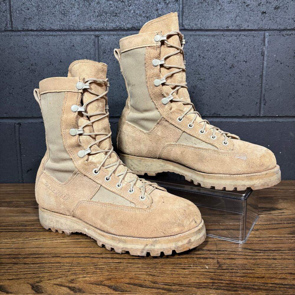 Belleville 790A Desert Tan Combat Boots Gore-Tex Vibram USA Men’s 8 Wide